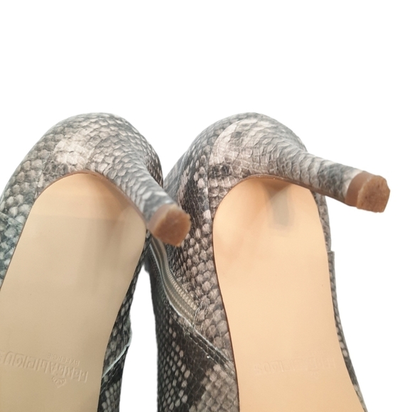 Fergalicious Goldie Bootie Snakeskin Stiletto Heel Size 7.5‎ Women's Shoes - Picture 10 of 13